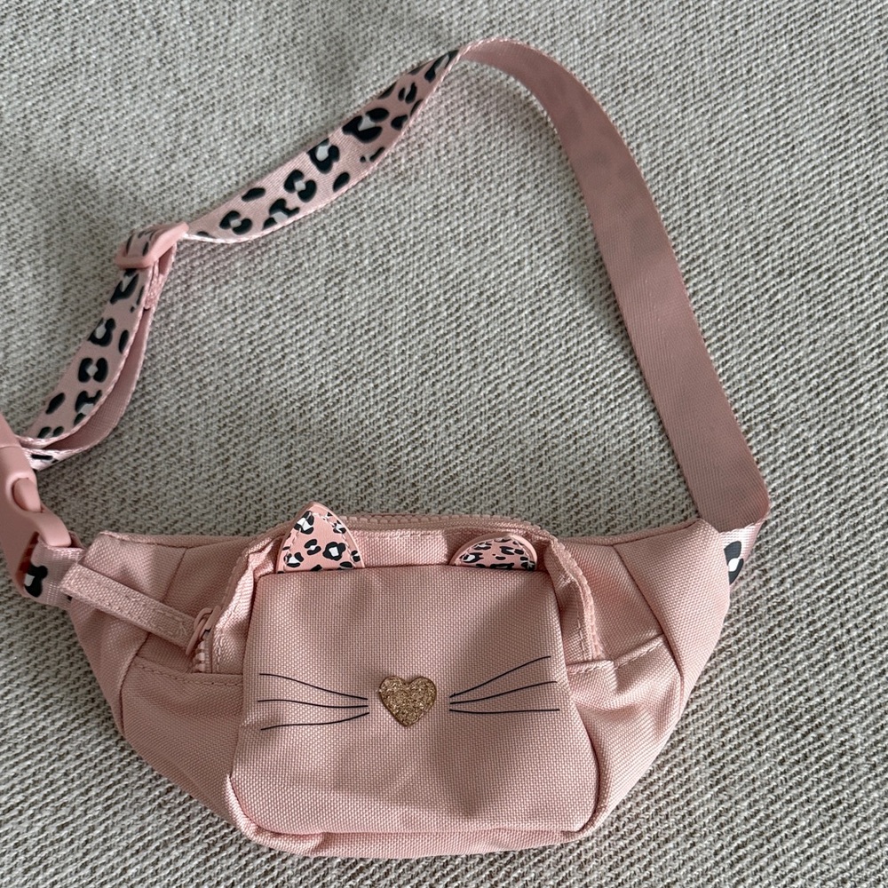 Primark Pink Cat Face Kids Bag ( Age 1- 4 years )